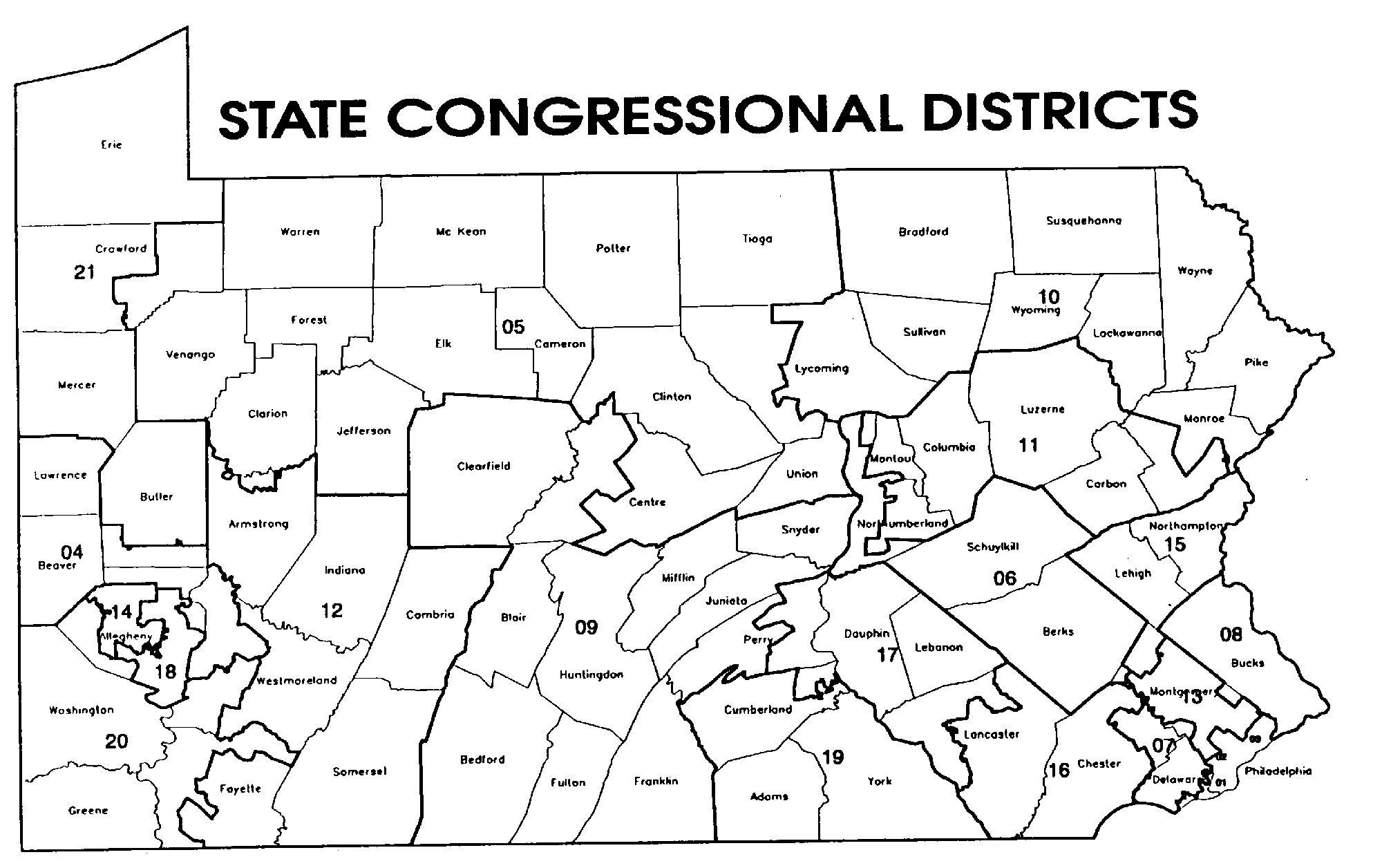 PA Congressional District Map